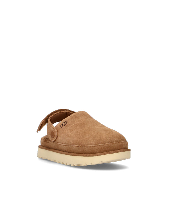 UGG W GOLDENSTAR CLOG Sabot donna chestnut in suede