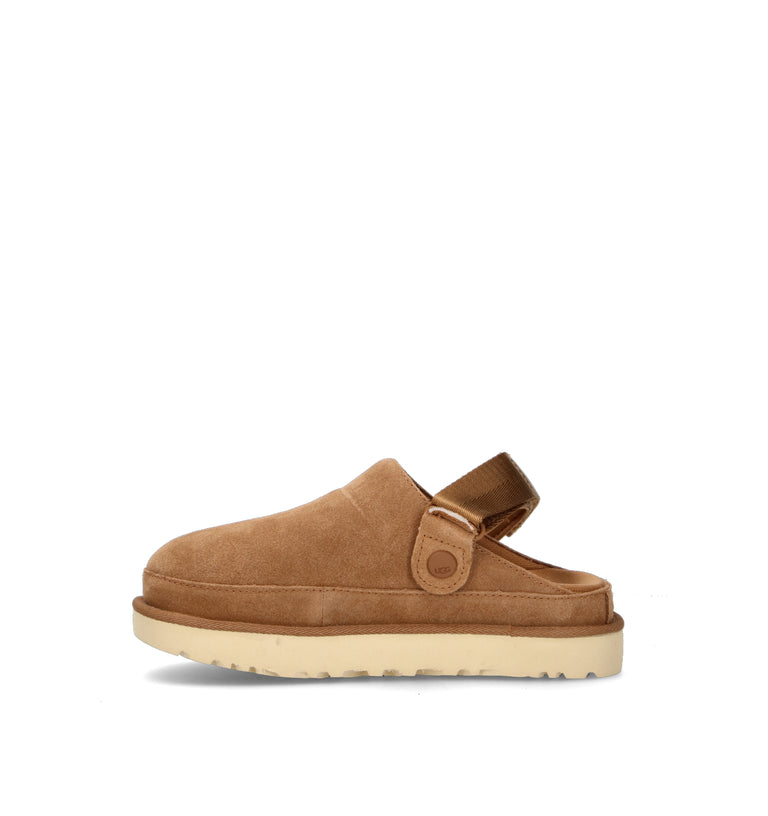 UGG W GOLDENSTAR CLOG Sabot donna chestnut in suede