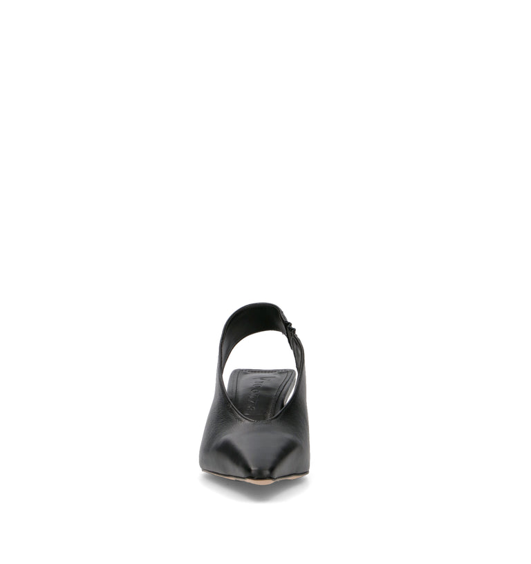 VICENZA Slingback donna nera in pelle