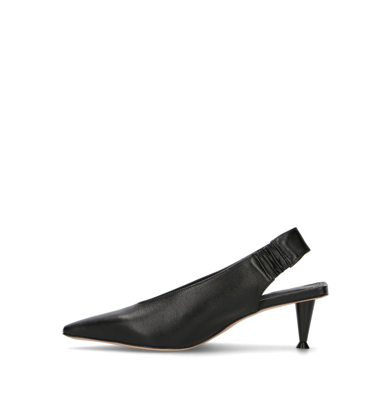 VICENZA Slingback donna nera in pelle