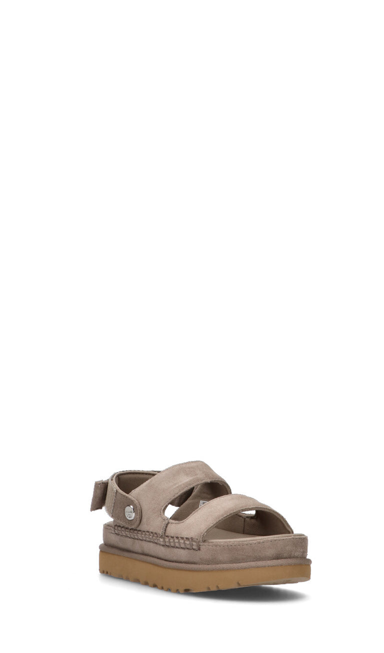 UGG W GOLDENSTAR GLIDE Sandalo donna grigio in suede