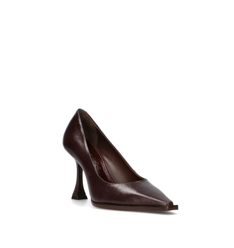 VICENZA Décolleté donna marrone in pelle