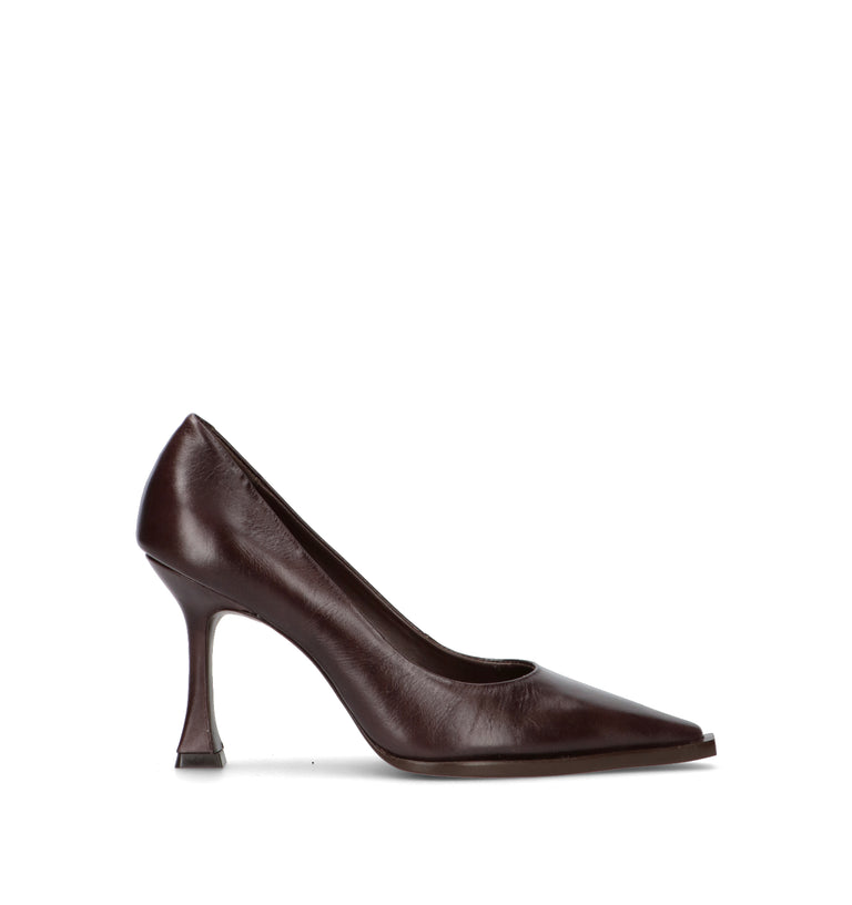 VICENZA Décolleté donna marrone in pelle