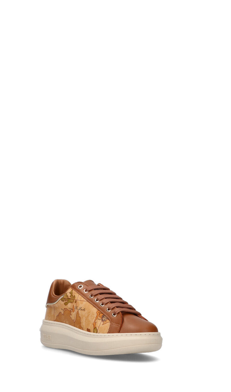 ALVIERO MARTINI Sneaker ragazza marrone in pelle