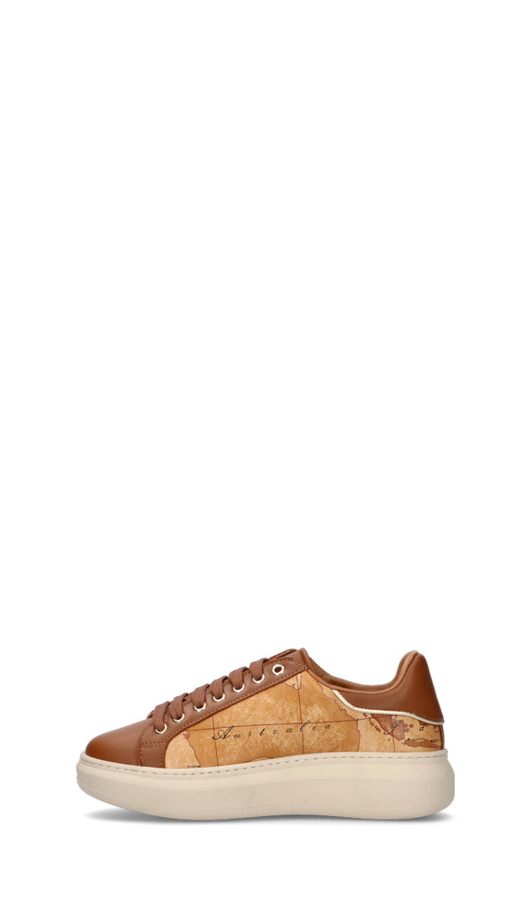 ALVIERO MARTINI Sneaker ragazza marrone in pelle