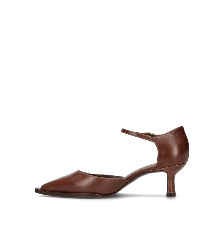 VICENZA Décolleté donna marrone in pelle