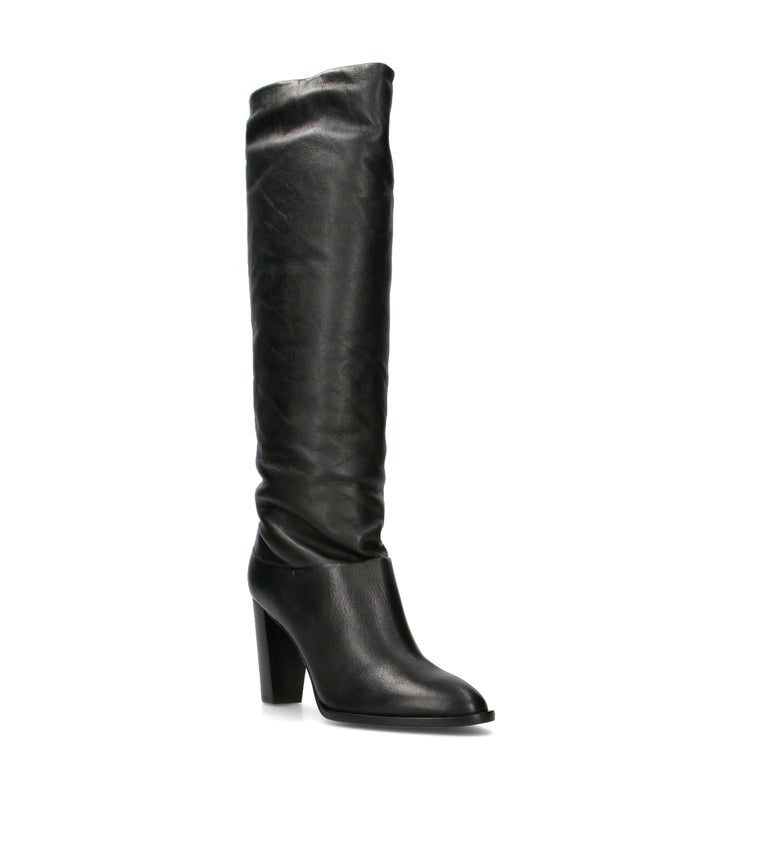 VICENZA Stivale donna nero in pelle