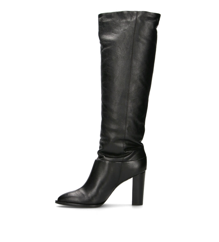 VICENZA Stivale donna nero in pelle