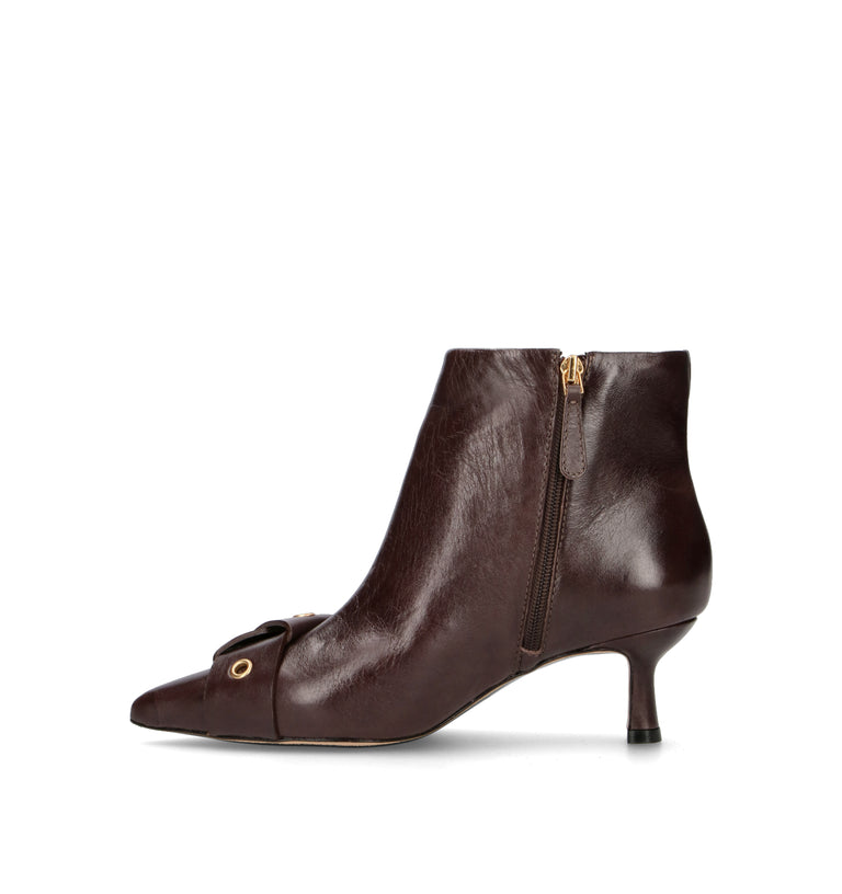 VICENZA Tronchetto donna marrone in pelle