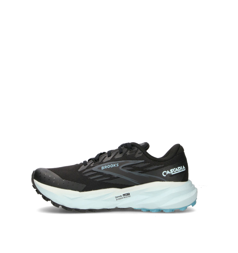 BROOKS CASCADIA 19 GTX Scarpa trail running donna nera in gore-tex