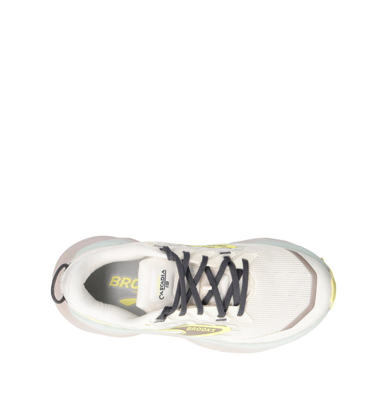 BROOKS CASCADIA 19 Scarpa trail running donna bianca