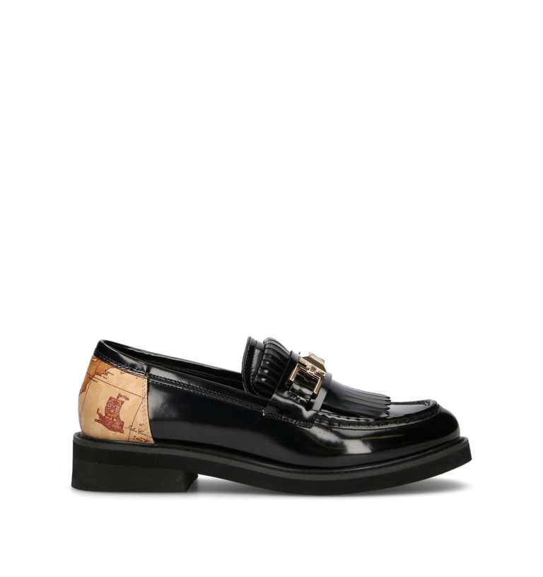 ALVIERO MARTINI Mocassino donna nero