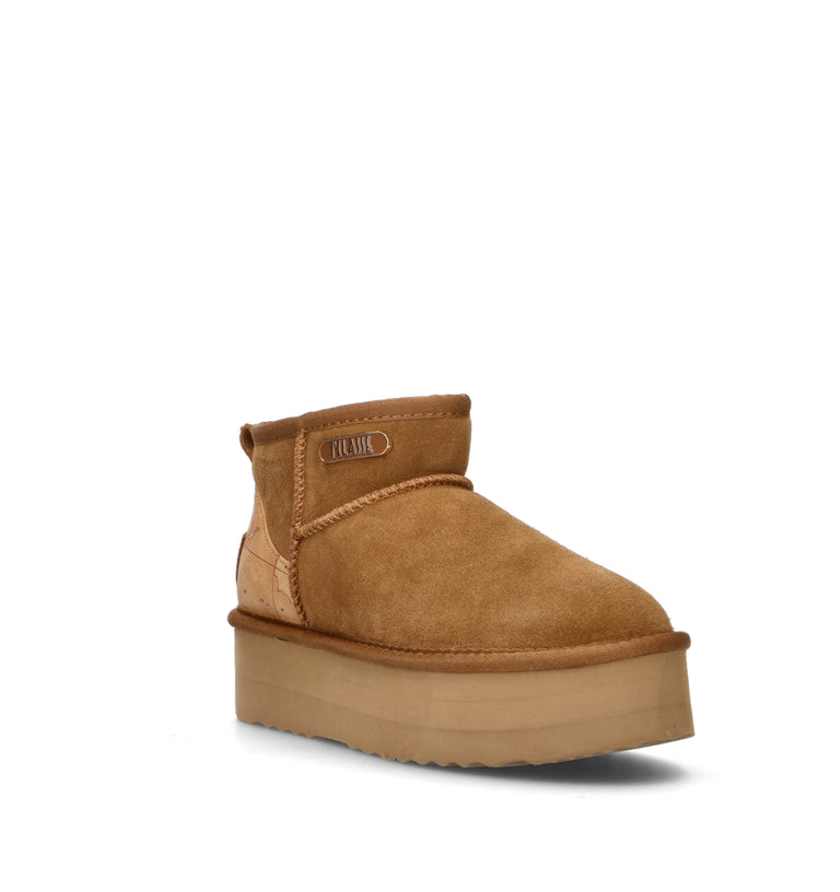 ALVIERO MARTINI Stivaletto pelo donna chestnut