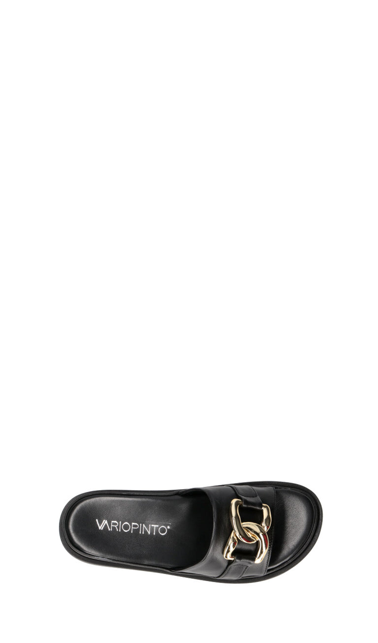 VARIOPINTO Ciabatta donna nera in pelle