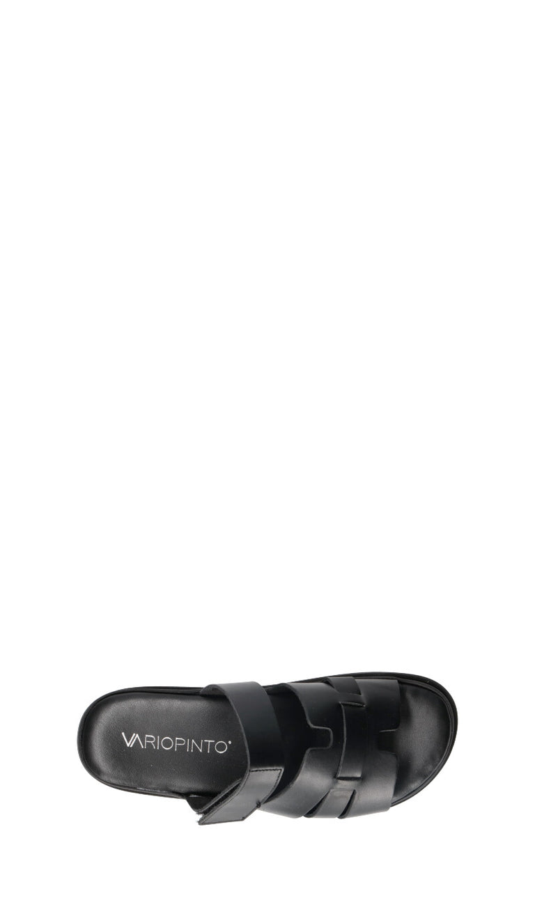 VARIOPINTO Ciabatta donna nera in pelle