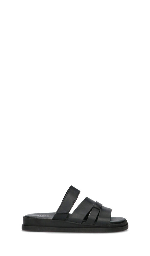 VARIOPINTO Ciabatta donna nera in pelle