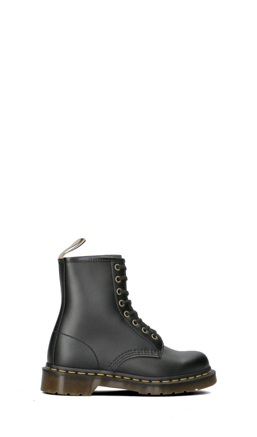 DR. MARTENS Anfibio donna nero in ecopelle