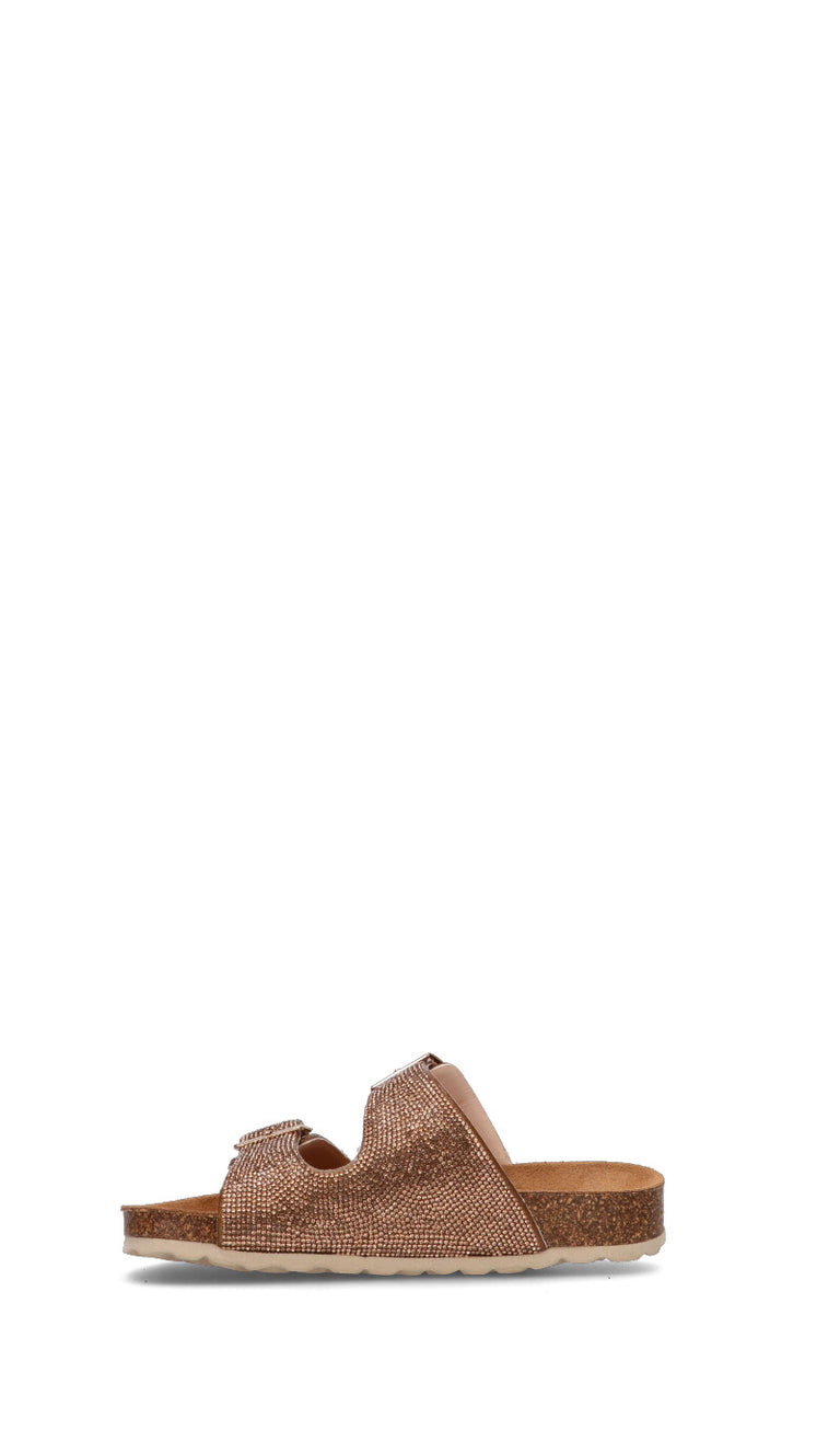 BIO GREEN Ciabatta donna rosa in pelle
