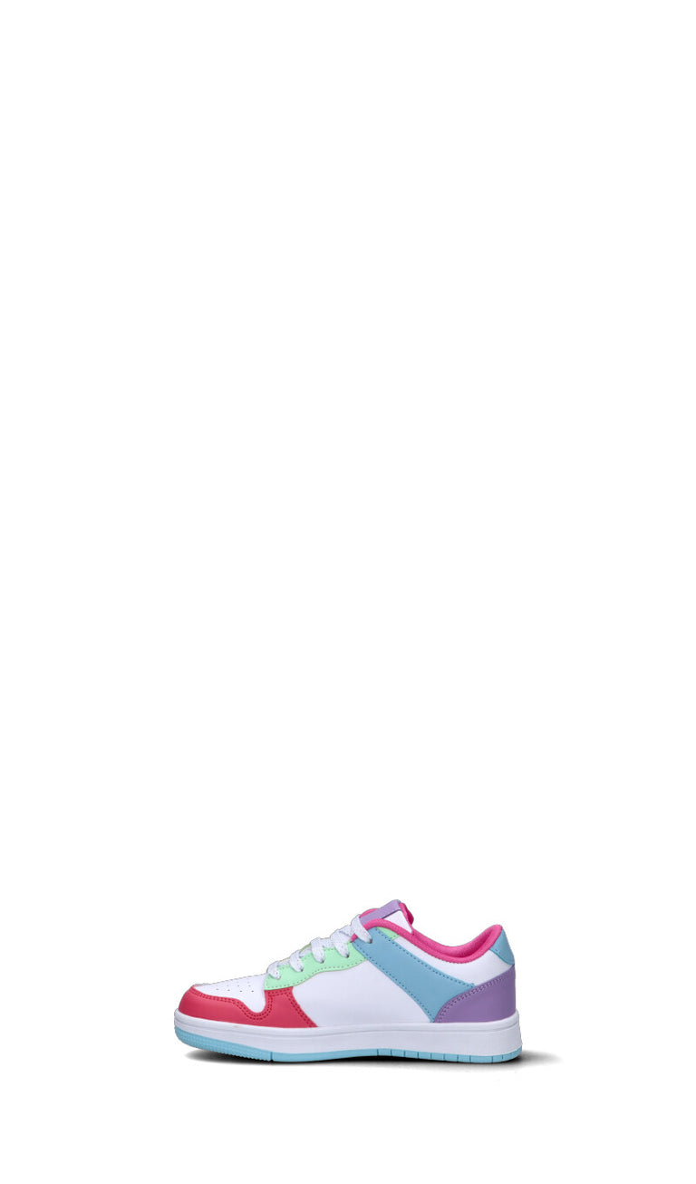 CANTASTORIE Sneaker bimba bianca/fuxia/acquamarina/viola/azzurra