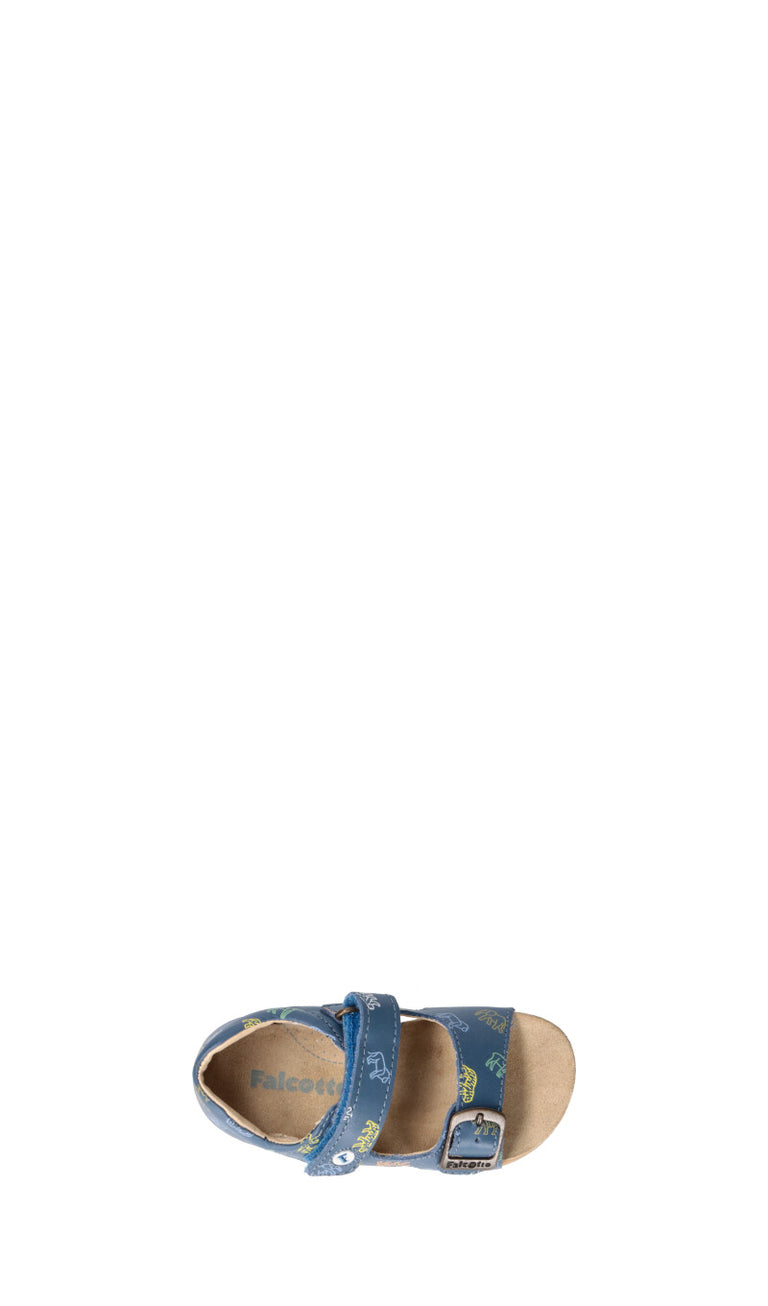 FALCOTTO Sandalo bimbo blu in pelle