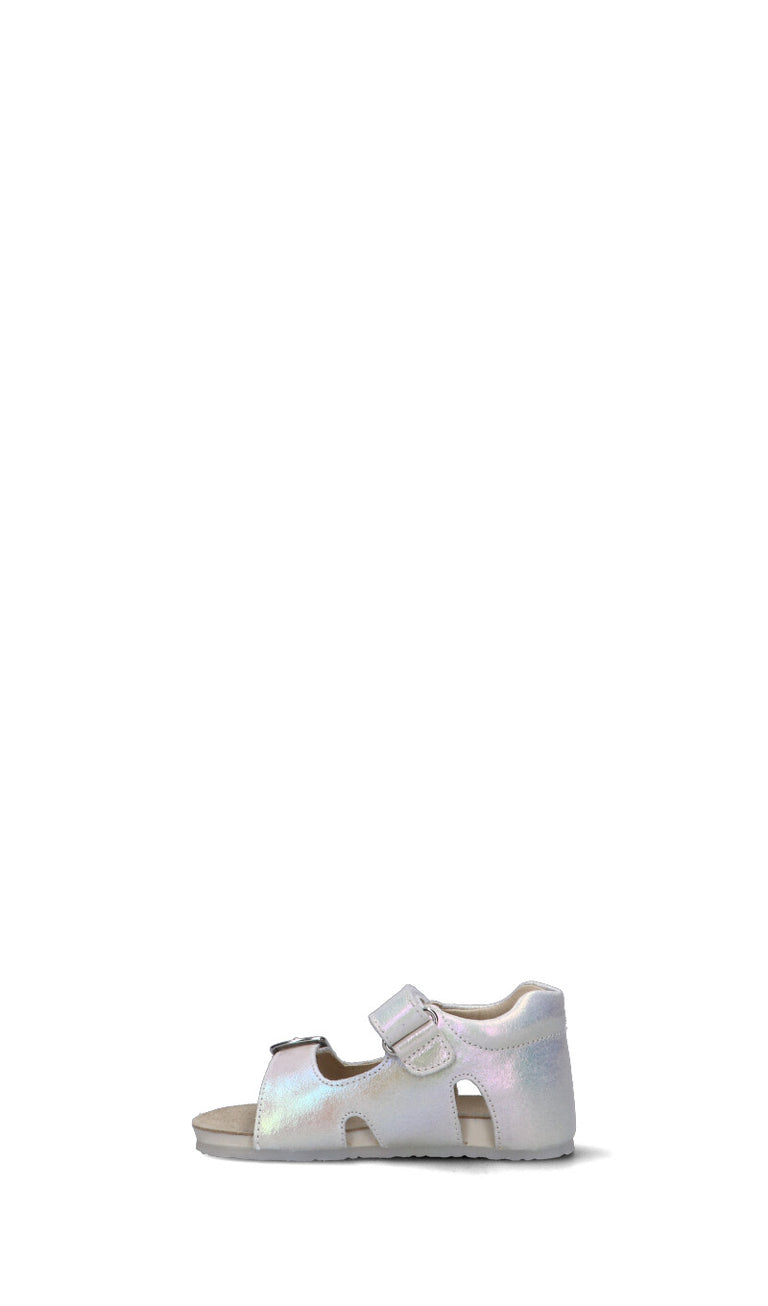 FALCOTTO Sandalo bimba bianco in pelle