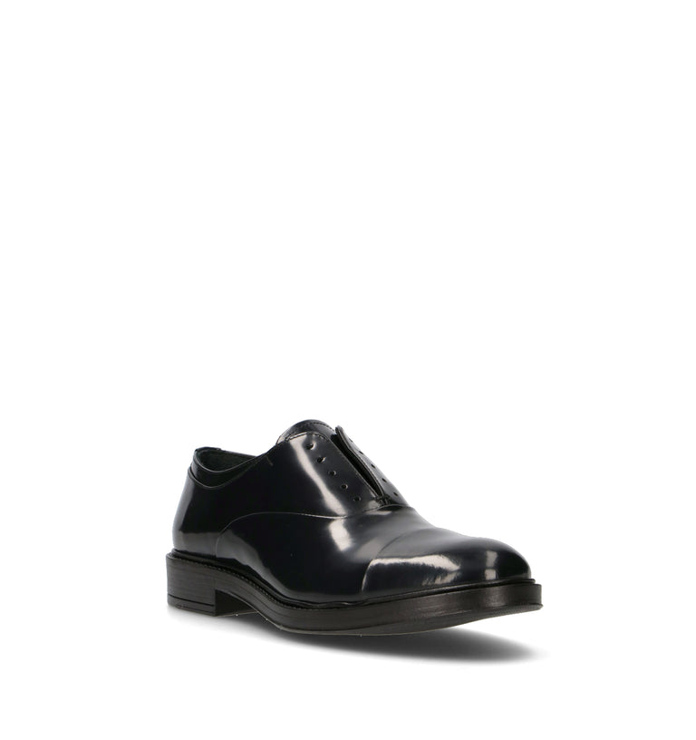 PAWELK'S Stringata uomo nera in pelle