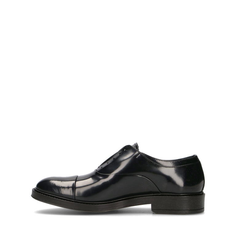 PAWELK'S Stringata uomo nera in pelle
