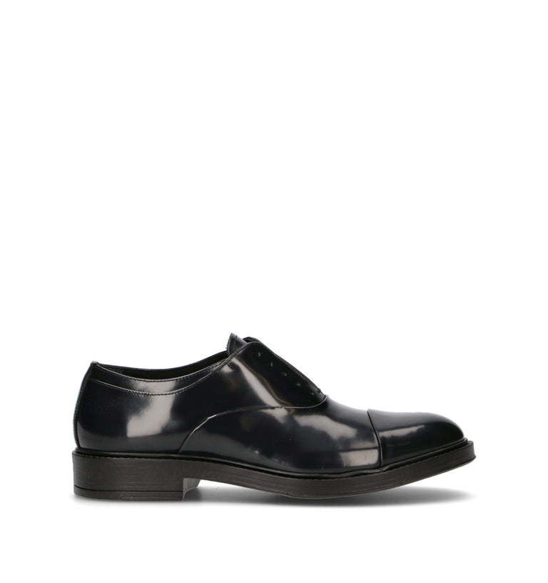 PAWELK'S Stringata uomo nera in pelle