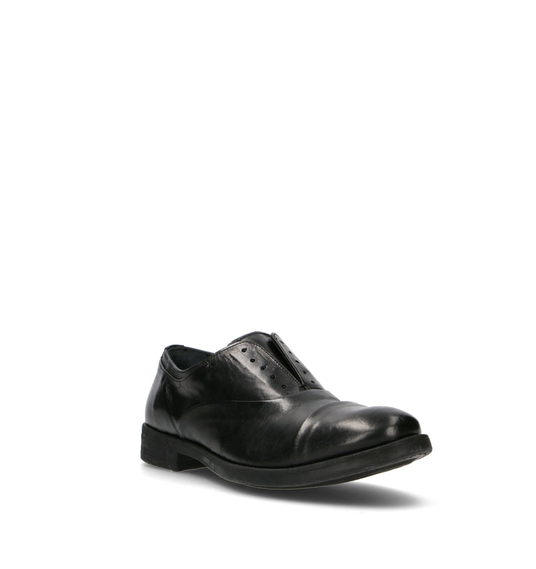 PAWELK'S Stringata uomo nera in pelle
