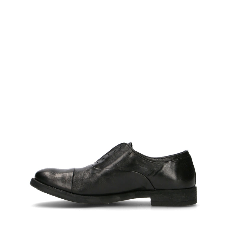 PAWELK'S Stringata uomo nera in pelle