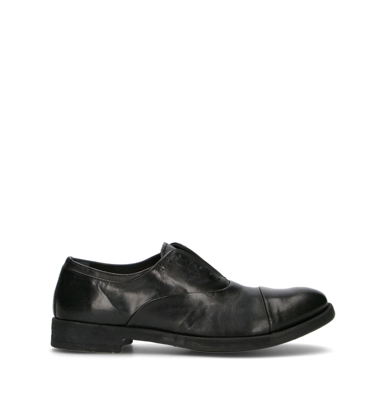 PAWELK'S Stringata uomo nera in pelle