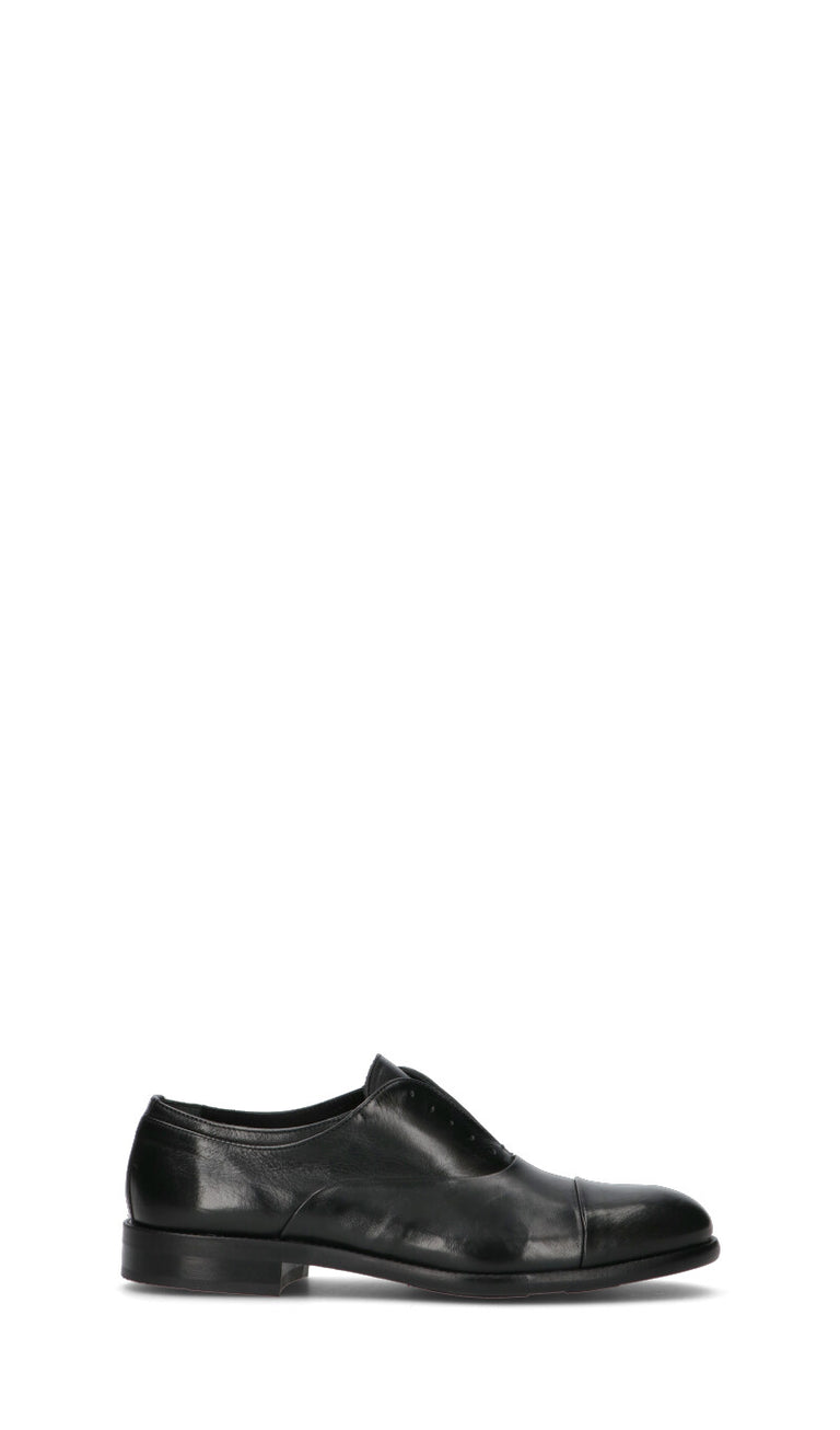 PAWELK'S Stringata uomo nera in pelle