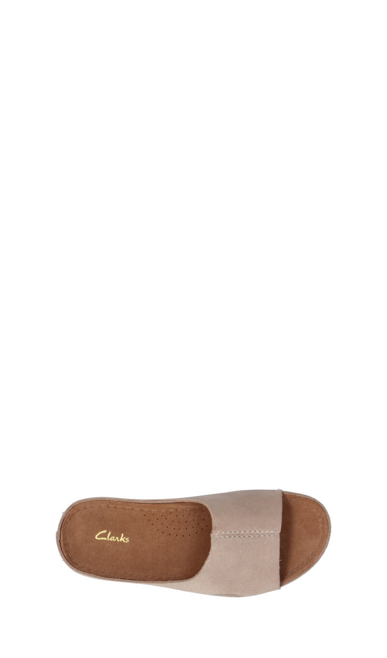 CLARKS CORE Ciabatta donna beige in suede