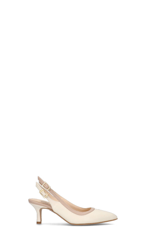 PERLAMARINA Slingback donna panna