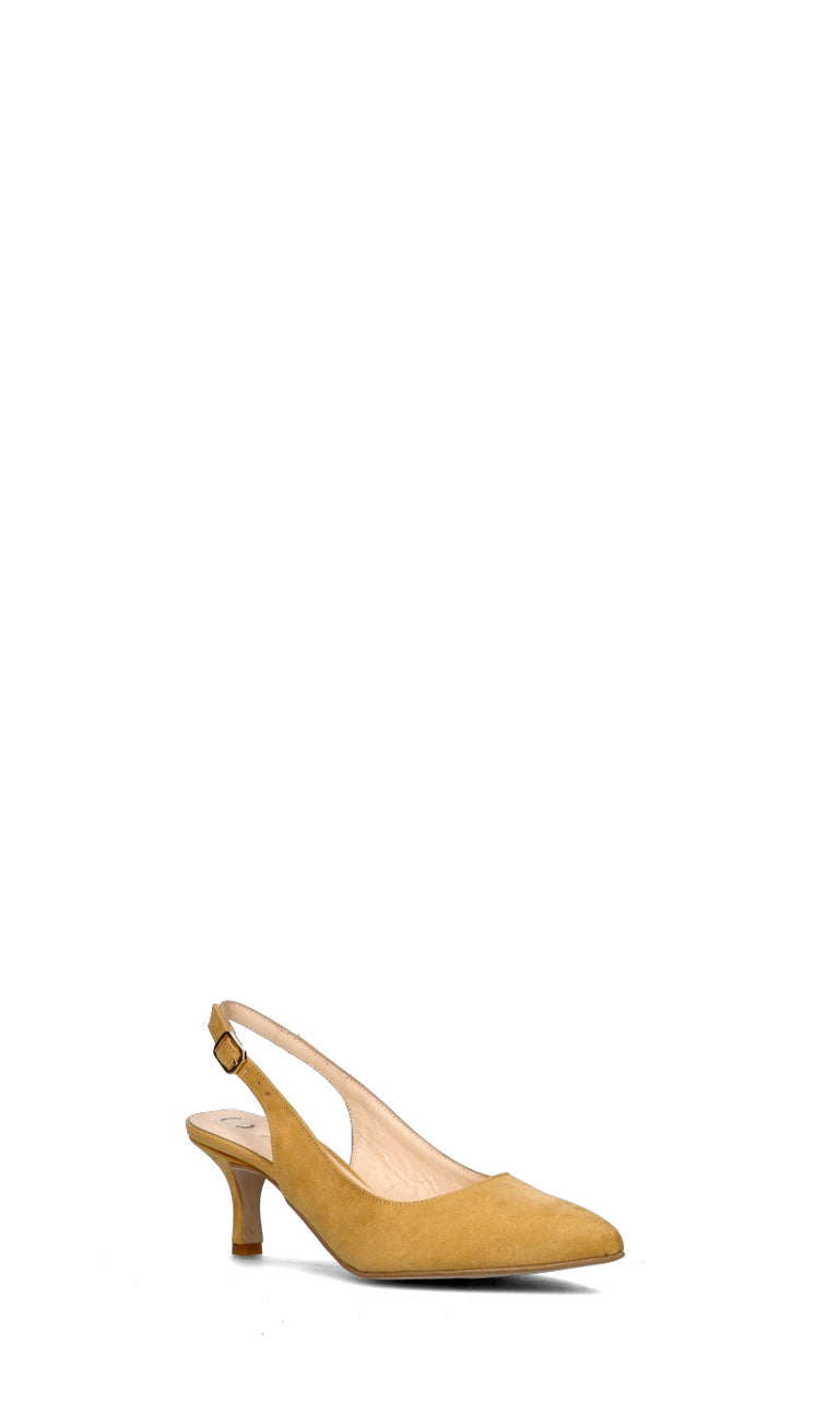 PERLAMARINA Slingback donna gialla in suede