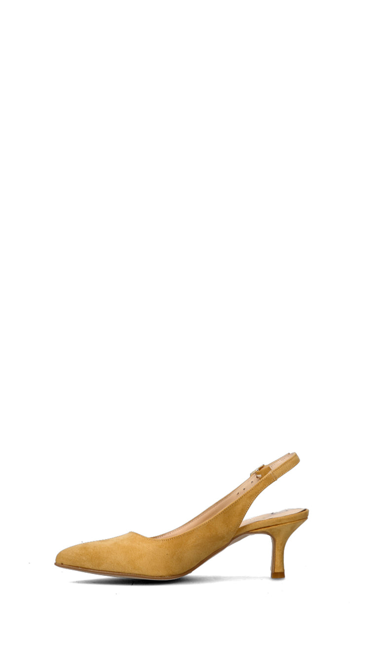 PERLAMARINA Slingback donna gialla in suede