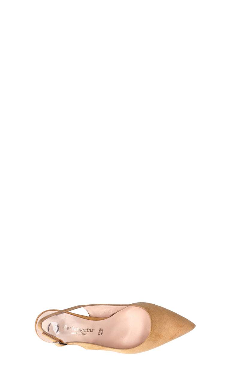 PERLAMARINA Slingback donna gialla in suede