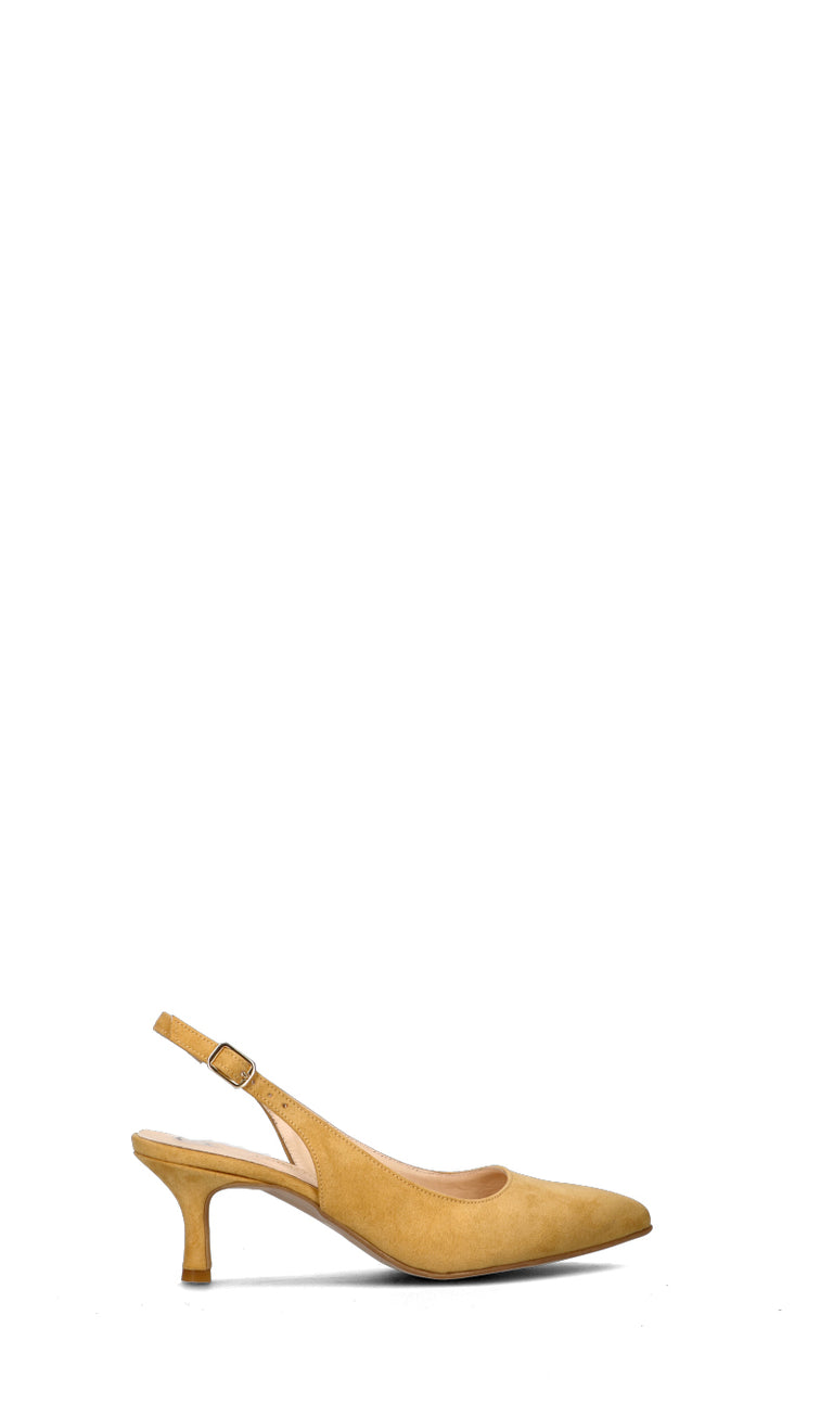 PERLAMARINA Slingback donna gialla in suede