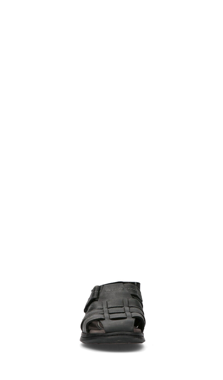 CLARKS ESSENTIALS Sandalo uomo nero in pelle