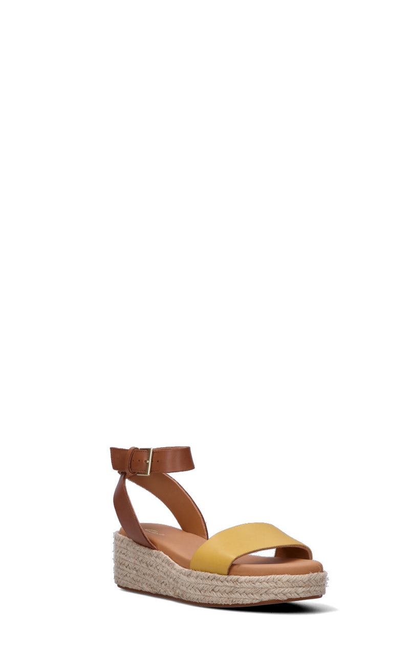CLARKS CORE Sandalo donna marrone/giallo in pelle