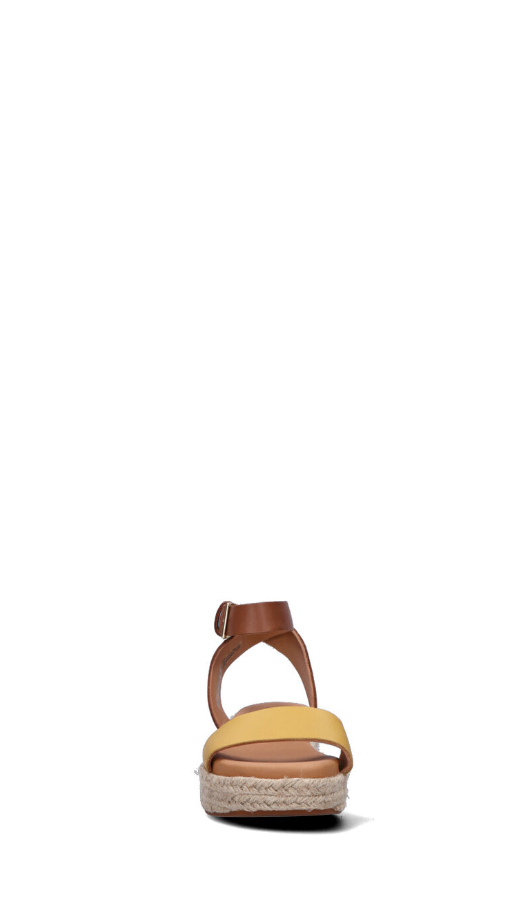 CLARKS CORE Sandalo donna marrone/giallo in pelle