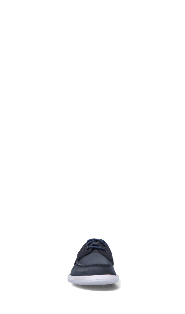 CLARKS CORE Scarpa Barca uomo blu in suede