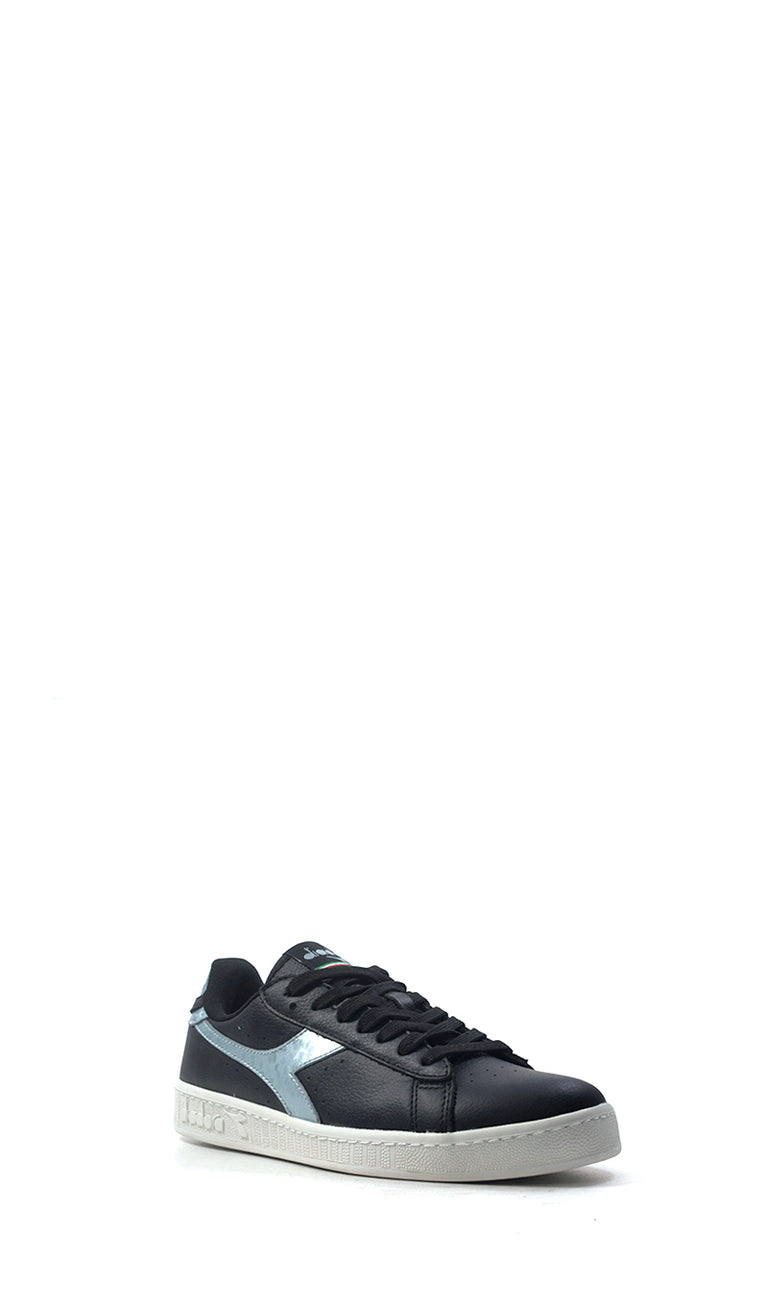 DIADORA Sneaker donna nera/argento in pelle