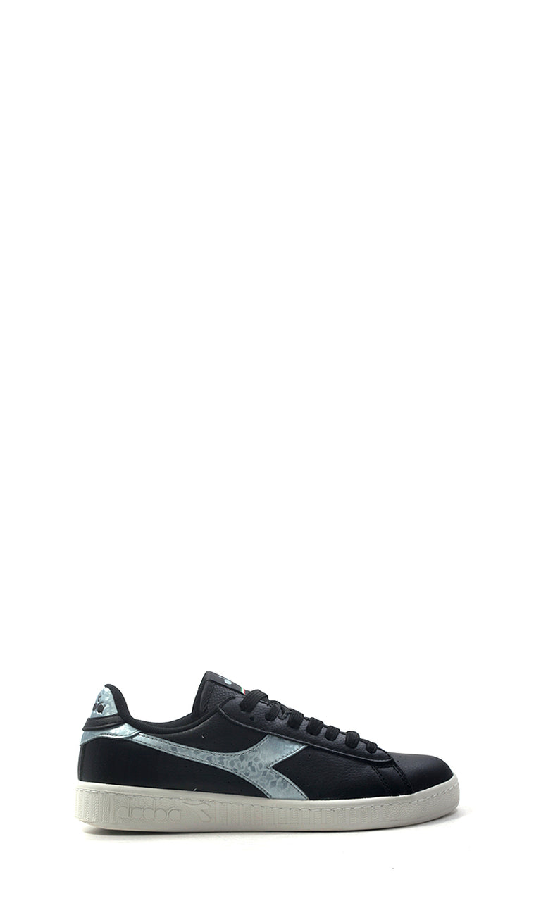 DIADORA Sneaker donna nera/argento in pelle