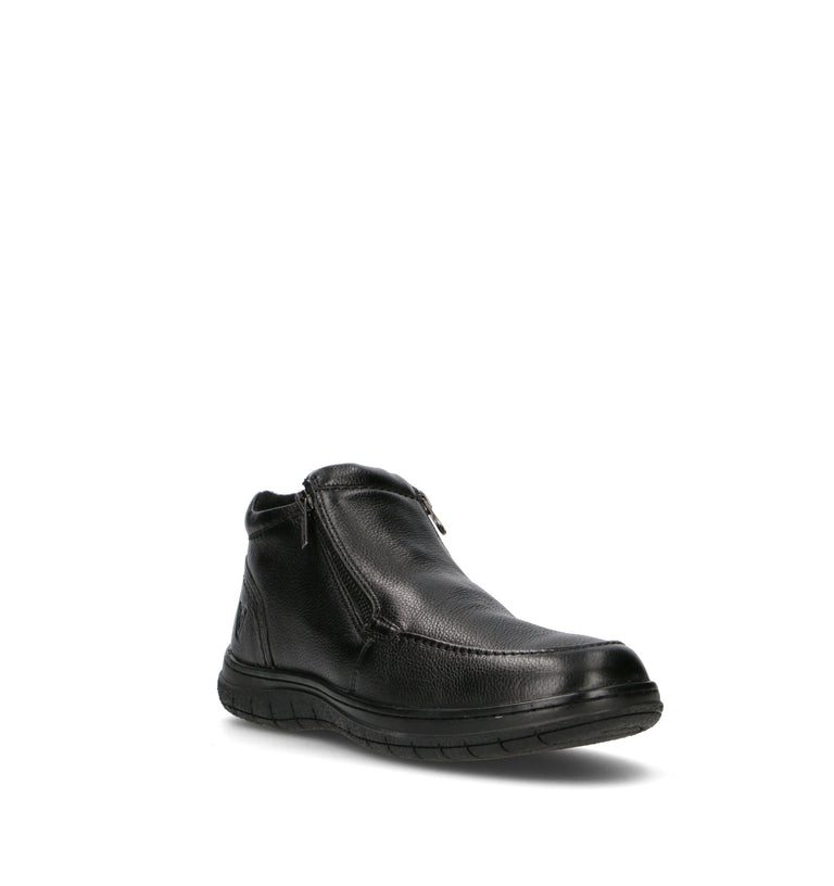 VALLEVERDE Scarpa comfort uomo nera in pelle