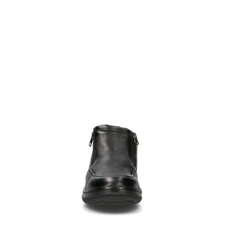 VALLEVERDE Scarpa comfort uomo nera in pelle