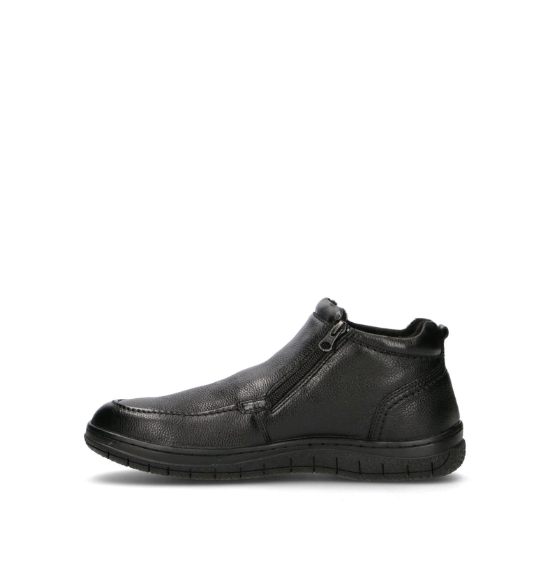 VALLEVERDE Scarpa comfort uomo nera in pelle