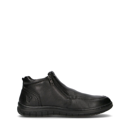 VALLEVERDE Scarpa comfort uomo nera in pelle