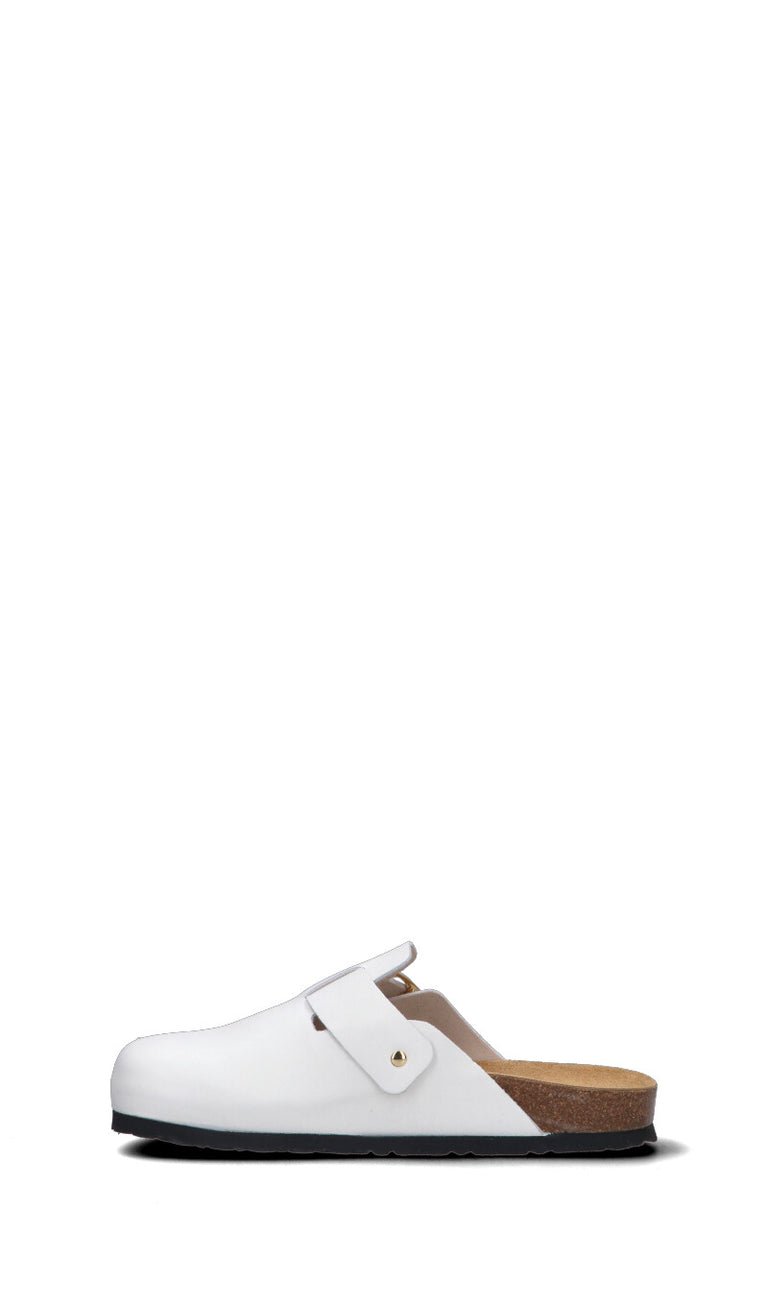 FRAU Ciabatta donna bianca in pelle