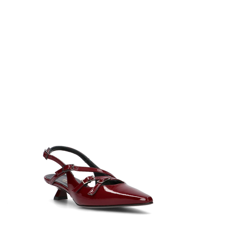 REBECCA VAN DIK Slingback donna bordeaux